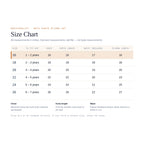Preschoolify boys size chart in inches, sizes 16 to 26 for ages 1 to 7 years