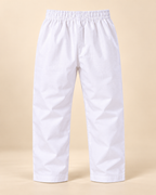 Boys Maroon Embroidered Cotton Blend Kurta Pyjama Set