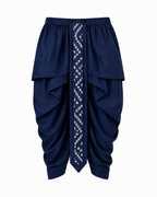 Boys Blue Bandhani Print Kurta Dhoti Set