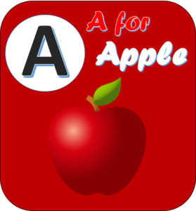 A for Apple image scan using preschoolify app
